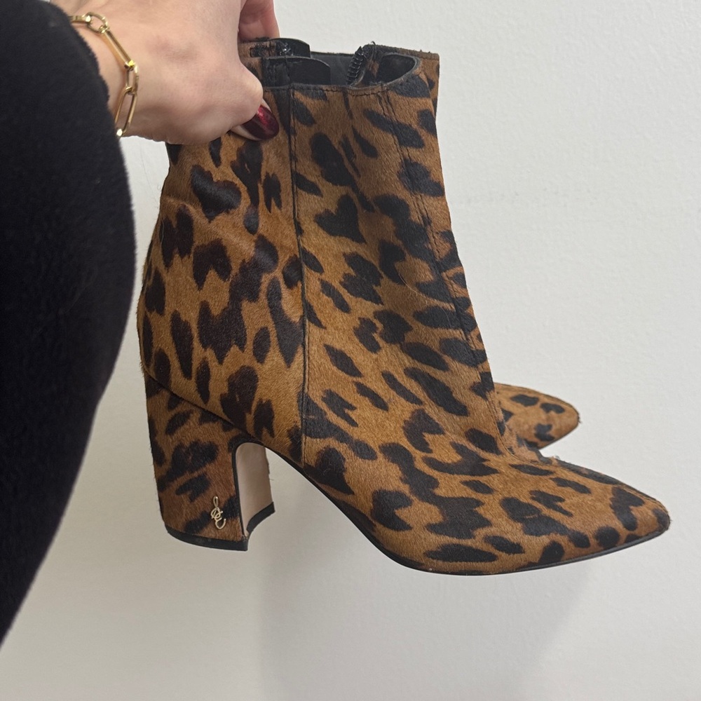 Sam Edelman Brown and Black Ankle Booties
